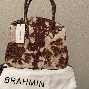 Brahmin Brown and Cream Women's Bag